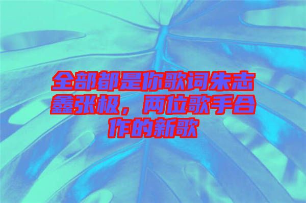 全部都是你歌詞朱志鑫張極，兩位歌手合作的新歌