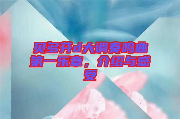 貝多芬d大調奏鳴曲第一樂章，介紹與感受