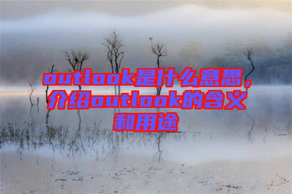 outlook是什么意思，介紹outlook的含義和用途