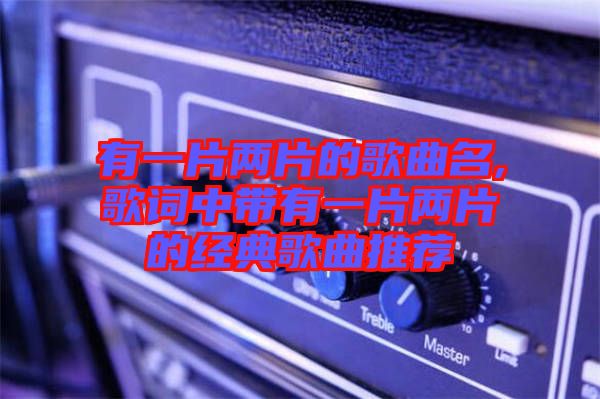 有一片兩片的歌曲名,歌詞中帶有一片兩片的經典歌曲推薦